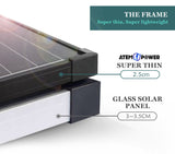 Folding Solar Panel Kit 18V 250W Mono Caravan Boat Camping charging ATEM POWER