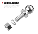 Adjustable Drop Towbar Tow Bar Ball Mount Tongue 2" Hitch Trailer Car 600LBS 4WD