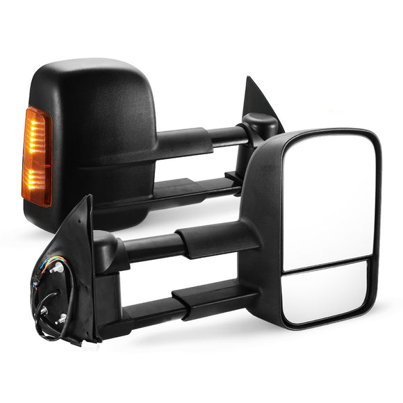 Pair Extendable Towing Mirrors Fit Toyota HILUX 2005-2015