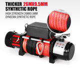 14500LBS Electric Winch Synthetic Rope Wireless Remote 6577kg 12V ATV 4WD Truck