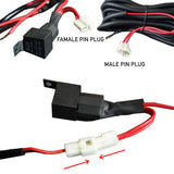 LED Light Wiring Loom Harness Relay Kit Driving Lamp Plug Quick Fit High Beam
